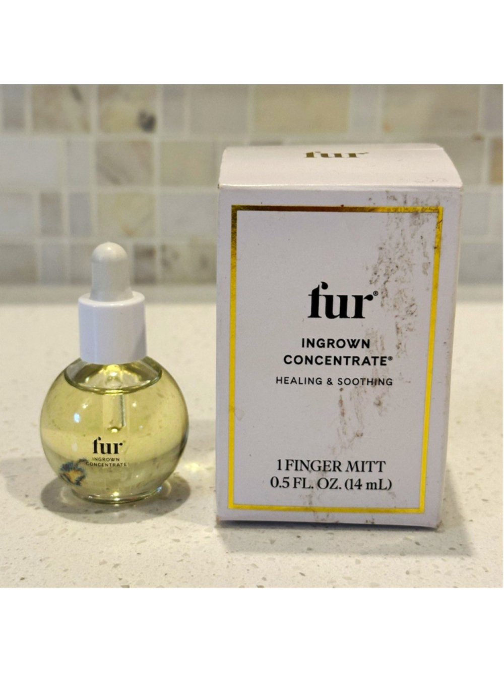 fur Ingrown Concentrate Oil 0.5 fl oz Tea Tree + Finger Mitt Cruelty-Free